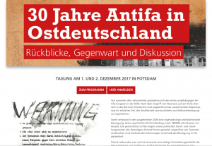 Antifaschistische Tagung am 1. und 2. Dezember 2017 in Potsdam