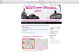 Webseite von Dresden Nazifrei