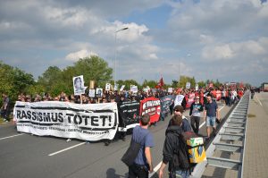 Antifaschistische Demonstration in Rostock-Lichtenhagen am 25.8.2012